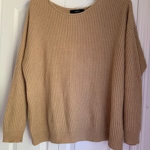 knit carmel sweater